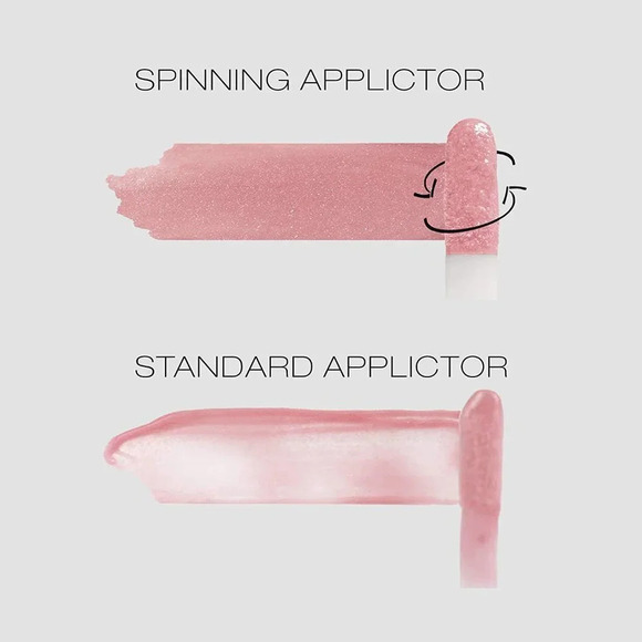 NWT! Woosh Beauty SPIN-ON Vegan Non-Sticky Lip Gloss in GLAM TAUPE - Picture 7 of 12